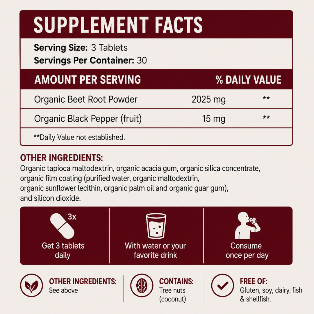Naturelle Beet Root Tablets