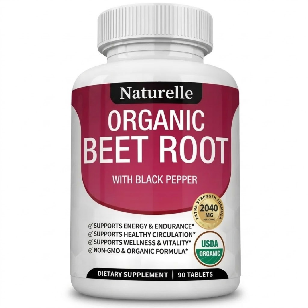 Organic Beet Root Tablets (1-Pack)