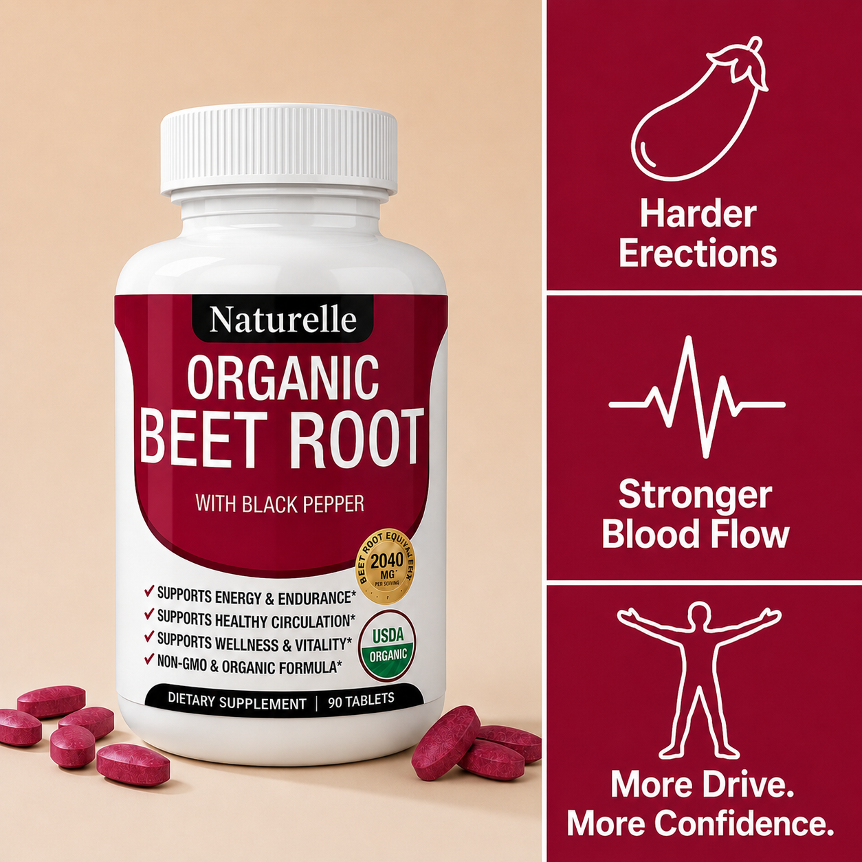 Naturelle Beet Root Tablets
