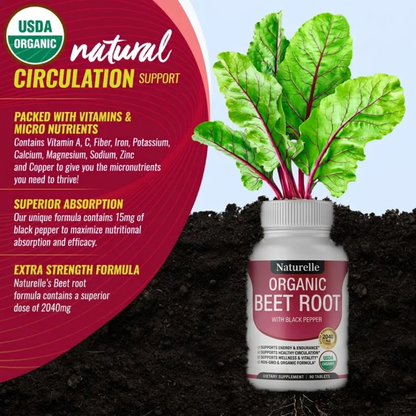 Naturelle™ Organic Beet Root Tablets