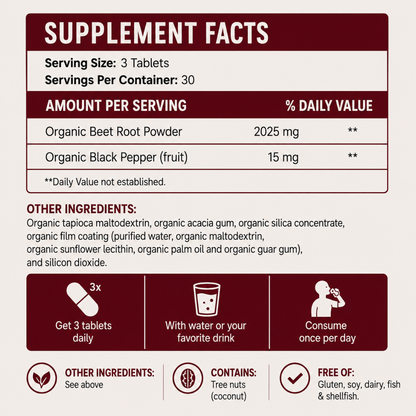 Naturelle Beet Root Tablets